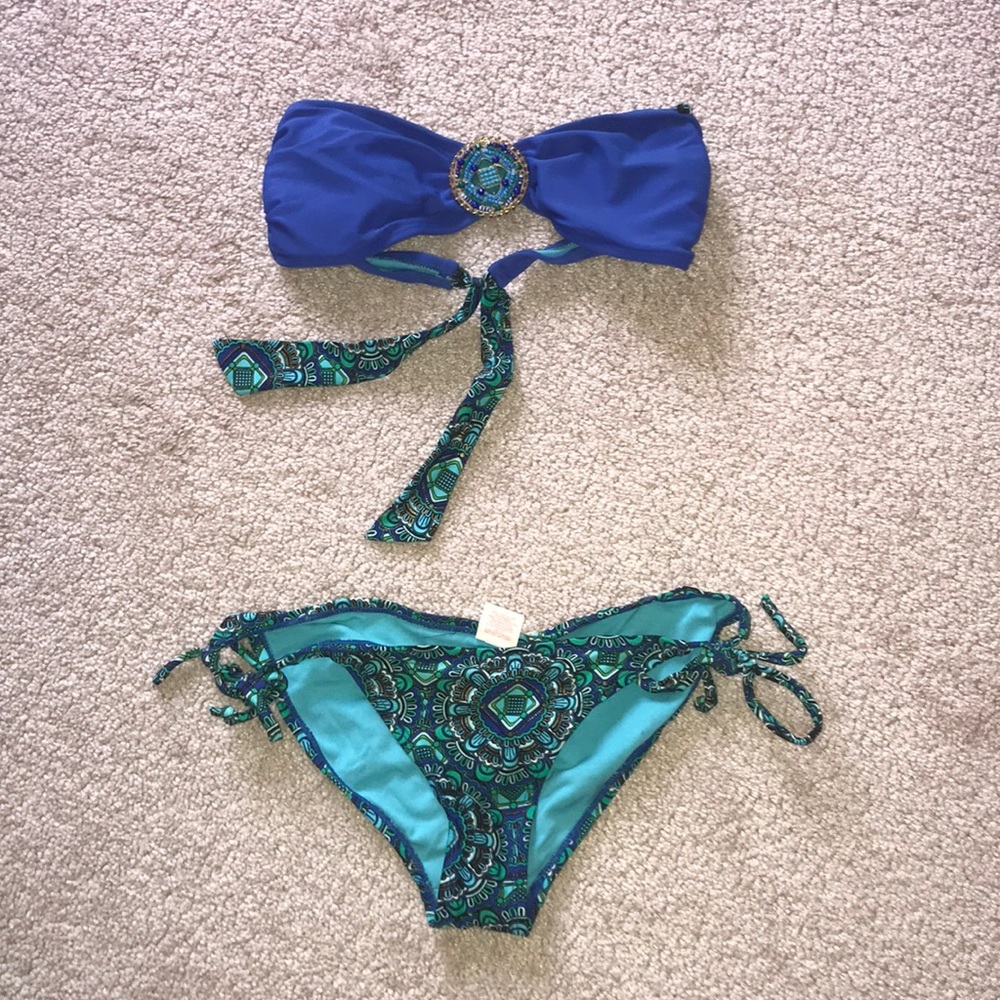 Blue bikini